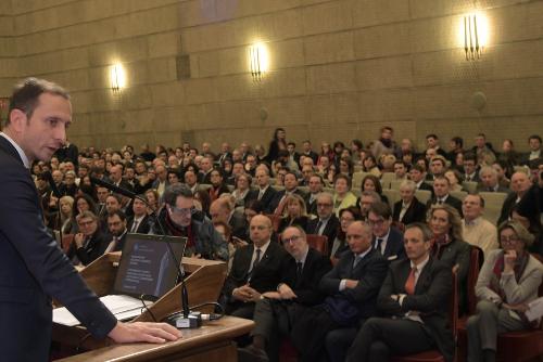 L'intervento del governatore Fedriga nel corso dell'inaugurazione del nuovo Anno accademico dell'Università di Trieste. In prima fila anche il vicegovernatore con delega alla Salute Riccardo Riccardi.